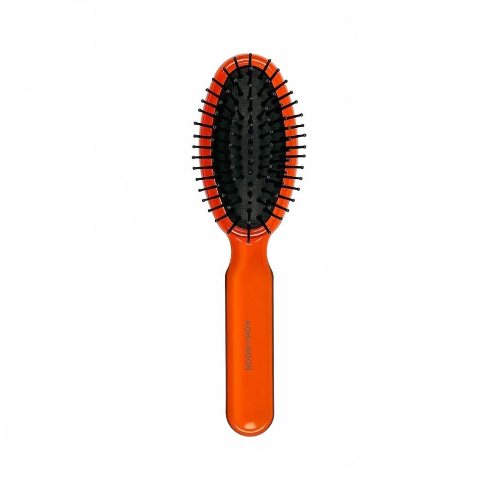 NEW KOH-I-NOOR BEAUTY USA women's all seasons synthetic pin hair brush in coral